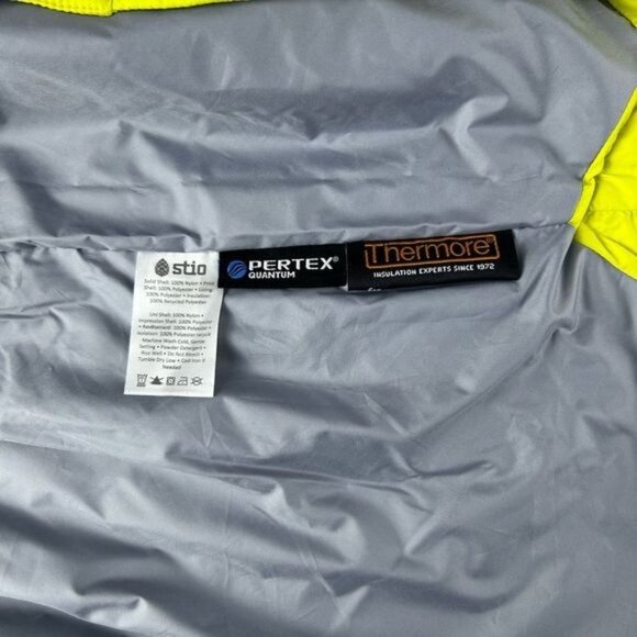 STIO Men’s Skycrest Insulated Snap Shirt Size M Color Lightning Bug. - Picture 15 of 17